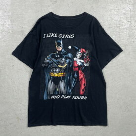 BATMAN Harley Quinn バットマン ハーレークイン DC COMICS アメコミ プリントTシャツ メンズL相当 古着【中古】