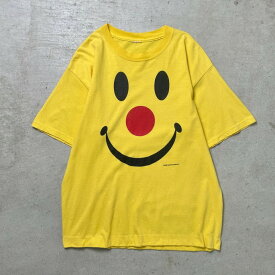 90年代 スマイル ピエロ アートプリントTシャツ メンズM-L相当 古着【中古】