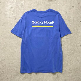 00年代 SAMSUNG Galaxy Note9 サムスン ギャラクシー プリント Tシャツ メンズL 古着【中古】