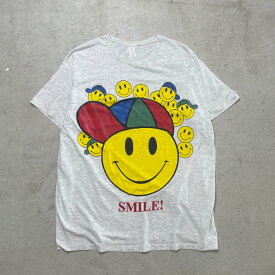 90年代 SMILE ! スマイル プリントTシャツ ニコちゃん ビッグサイズ 古着【中古】