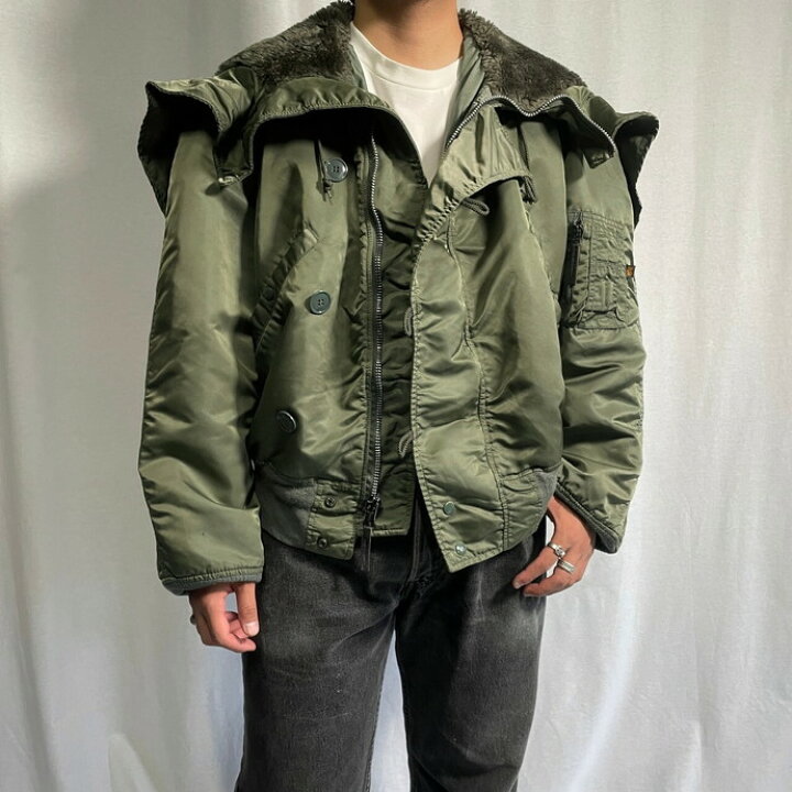 楽天市場】90年代 USA製 ALPHA アルファ N-2B フライトジャケット 民間 