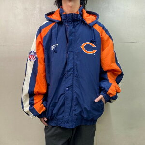 Reebok ���[�{�b�N NFL CHICAGO BEARS �i�C�����W���P�b�g �����Y2XL �Ò� 90�N�� 90s VINTAGE ���B���e�[�W �Ò� �V�J�S �x�A�[�Y �`�[�����S ���ȓ��� �L���e�B���O���C�i�[ �r�b�O�T�C�Y �傫���T�C�Y