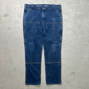 Carhartt �J�[�n�[�g �_�u���j�[ �f�j���y�C���^�[�p���c �����YW40 �Ò� �f�j���p���c ���C�h�f�j�� �o�M�[�f�j�� ���[�N�p���c �W�[���Y �r�b�O�T�C�Y �傫���T�C�Y