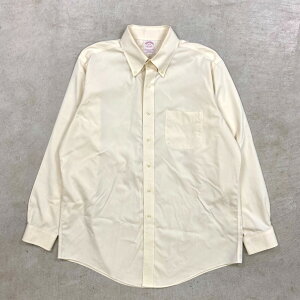 00�N�� Brooks Brothers �u���b�N�X�u���U�[�Y �R�b�g���V���c �����YXL���� �Ò� 00s Y2K ���B���e�[�W VINTAGE B.D �{�^���_�E���V���c ������F �I�t�z���C�g