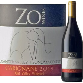 ゾウ ワインズ カリニャン 2019　Zo Wines Carignane 2019　カリフォルニアワイン ソノマ 赤ワイン カリニャン 100年 OLD VINE オールドヴァイン 古木