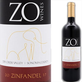 ゾウ ワインズ ジンファンデル 2017 Zo Wines Zinfandel 2017　カリフォルニアワイン ソノマ 赤ワイン ジンファンデル