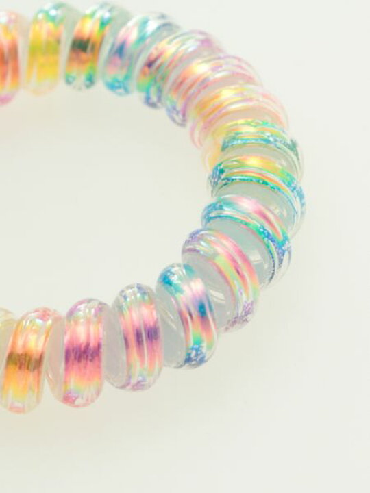 【Kahiko公式店】 ビーチレインボーヘアゴム カヒコ ハワイアン アクセサリー ヘアアクセサリー 4KAZ9101 アミナコレクション 公式 ★Hawaiianレインボーヘアゴムセット★