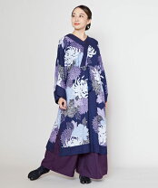 楽天市場】和柄 ワンピース（カラーネイビー）（レディース 