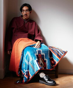 【裏ボア】ブランケット M《NOMADY》ひざ掛け ブランケット ふわとろ毛布 ブランケット モコモコ ふわふわ 毛布 ひざ掛け 厚手 あったか 冬用 ギフト エスニック アジアン ボヘミアン ファブ