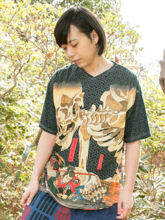 楽天市場 倭物やカヤ公式店 浮世ｔシャツ 和柄 和モダン ファッション メンズトップス 7ia 0239レトロ モダン 和服 和 洋服 昭和 レトロ アミナコレクション 公式