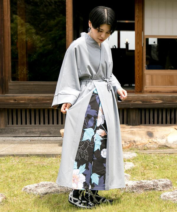 楽天市場 倭物やカヤ公式店 裏勝り着物ならいワンピース 和柄 和モダン ファッション ワンピース7cc 1301レトロ モダン 和服 和 洋服 昭和レトロ アミナコレクション 公式