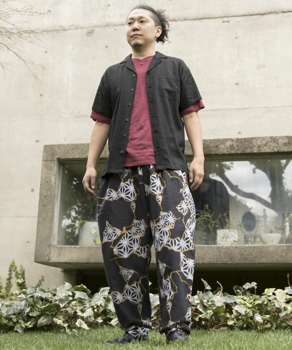 楽天市場 倭物やカヤ公式店 男気メンズパンツ 和柄 和モダン 和服 レトロ ファッション メンズボトムス 7ia 2102 アミナコレクション 公式
