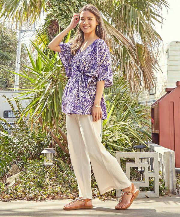 楽天市場 Kahiko公式店 オロケレパンツ カヒコ ハワイアン フラ フラダンス衣装 ファッション レディースパンツ サロペ 4ca 28 アミナコレクション 公式