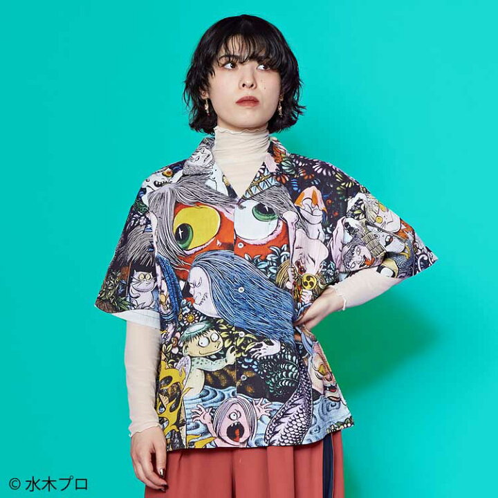 楽天市場】倭物やカヤ公式店 [アロハシャツ（Mサイズ）《水木しげる 