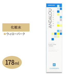 ANDALOU �E�B���E�o�b�N �s���A�|�A�g�i�[ ���ϐ� 178ml�i6floz�j �A���_���[�i�`�������Y�A���_���[ �ь� ANDALOU NATURALS CLEAR SKIN WILLOW BARK PURE PORE TONER 6floz 178ml
