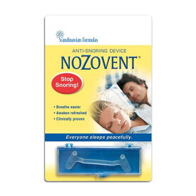 ノゾベント(ノゾヴェント) いびき対策 1個入り Scandinavian Formulas (スカンジナビアフォーミュラ) Nozovent Anti-Snoring Device 1 pack【お取り寄せ商品】