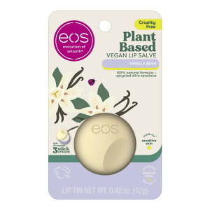 �C�I�X �A���R�����B�[�K�����b�v�N���[�� �o�j���r�[���Y 100%�V�R���� 0.42�I���X eos Plant-Based Vegan Lip Salve Vanilla Bean 100% Natural 0.42 oz �y�����񂹏��i�z