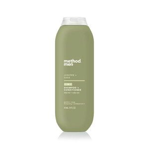 ���\�b�h���� 2-in-1 �V�����v�[ +&�R���f�B�V���i�[ �W���j�p�[ + �Z�[�W 414ml Method Men 2-in-1 Shampoo + Condtioner, Juniper + Sage, 14 oz. �y�����񂹏��i�z