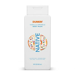 �l�C�e�B�u �_���L�� �{�f�B�E�H�b�V�� �o�j���X�v�����N�� 532ml Native Dunkin' Body Wash Vanilla Sprinkle, 18 oz �y�����񂹏��i�z