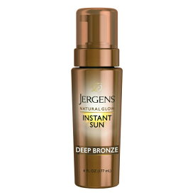 ジャーゲンズ ナチュラルグロウ インスタントサン セルフタンニングムース ディープブロンズ 170g Jergens Natural Glow Instant Sun Sunless Tanning Mousse, Self Tanner Deep Bronze Tan, 6 oz 【お取り寄せ商品】