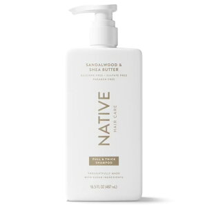 �l�C�e�B�u �t�����V�b�N�V�����v�[ �T���_���E�b�h���V�A�o�^�[ ��487mL Native Full & Thick Sandalwood & Shea Butter Shampoo 16.5 fl oz �y�����񂹏��i�z