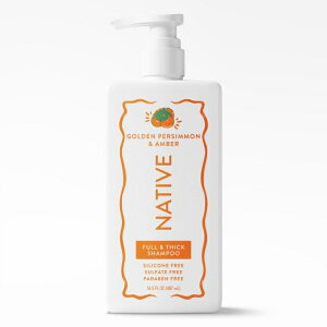 �l�C�e�B�u �t�����V�b�N�V�����v�[ �S�[���f���p�[�V�������A���o�[ 488mL Native Full & Thick Shampoo Golden Persimmon & Amber 16.5 fl oz �y�����񂹏��i�z