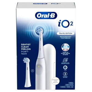 �I�[����B iO2 �d�����u���V �[�d�� �g���x���G�f�B�V���� �s���A�z���C�g Oral-B iO2 Electric Toothbrush Rechargeable Travel Edition Pure White �y�����񂹏��i�z