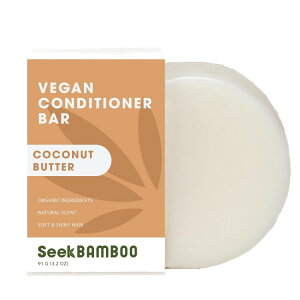 �V�[�N�o���u�[ �R�R�i�b�c�R���f�B�V���i�[ �o�[ �R�R�i�b�c�o�^�[ 91g Seek Bamboo - Coconut Conditioner Bar Coconut Butter 3.2oz �y�����񂹏��i�z�y���킹�Ĕ��������z