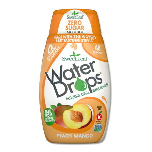 �X�E�B�[�g���[�t �h�����N�p ���L�b�h�X�e�r�A �s�[�`�}���S�[ 48ml (1.62floz) Sweet Leaf Water Drops Peach Mango �E�H�[�^�[�h���b�v�X �[���J�����[ ���L�b�h�X�C�[�g�i�[ �t�̊Ö��� �V�R�Ö��� �s