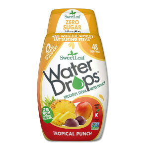 �X�E�B�[�g���[�t �h�����N�p ���L�b�h�X�e�r�A �g���s�J���p���` 48ml (1.62floz) Sweet Leaf Water Drops Tropical Punch �E�H�[�^�[�h���b�v�X �[���J�����[ ���L�b�h�X�C�[�g�i�[ �t�̊Ö��� �V�R�Ö�