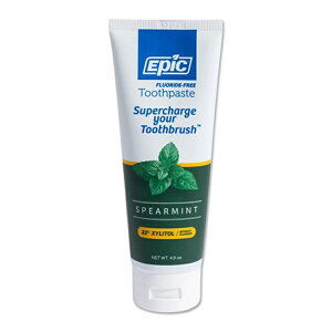 �G�s�b�N �t�b�f�t���[ �L�V���g�[���������� �X�y�A�~���g 139g (4.9oz) EPIC Dental Fluoride Free 25% Xylitol Toothpaste Spearmint ����₩ �X�b�L���y�����񂹏��i�z�y���킹�Ĕ��������z