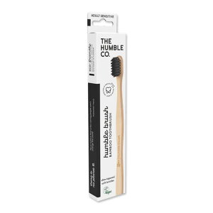 �U �n���u���R�[ �|���u���V �Z���V�e�B�u �u���b�N ��l�p �I�[�����P�A THE HUMBLE CO Sensitive Adult Bamboo Toothbrush Black ���݂��� ������ �����P�A �� �o���u�[�y�����񂹏��i�z