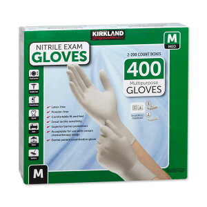 �J�[�N�����h �V�O�l�`���[ �j�g���� �����p��� M�T�C�Y 400���� Kirkland Signature Nitrile Exam Gloves 400-count Midium�y�A�����J�R�X�g�R�i�z