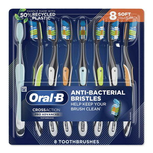 �I�[����B �N���X�A�N�V���� �A�h�o���X�g �\�t�g�ю��u���V 8�{�p�b�N Oral-B CrossAction Advanced Soft Bristle Toothbrush, 8-pack�y�����񂹏��i�z�y�A�����J�R�X�g�R�i�z