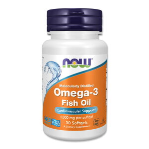 NOW Foods �I���K-3 1000mg 30�� �\�t�g�W�F�� �i�E�t�[�Y NOW Foods OMEGA-3 1000mg 30SGELS