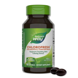 �l�C�`���[�Y�E�F�C �N�����t���b�V�� 50mg �\�t�g�W�F�� 90�� Nature's Way Chlorofresh �T�v�� �O���[���t�[�h �N�����t�B�� �G�`�P�b�g ���N�H�i �h�{�⏕�H�i