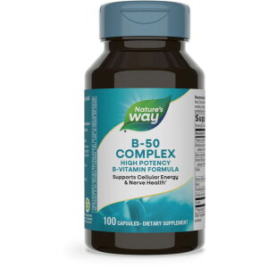 B-50 �R���v���b�N�X 100���T�v�������g �T�v�� �r�^�~��B�Q Nature's Way �l�C�`���[�Y�E�F�C �A�����J VitaminB-50 Complex 100caps