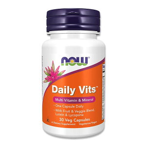�i�E�t�[�Y �f�C���[�r�b�c (�}���`�r�^�~��&�~�l�����ܗL) �x�W�J�v�Z�� 30�� NOW Foods Daily Vits Veg Capsules �I�[�K�j�b�N �t���[�c �r�^�~�� ���e�C�� ���R�s��