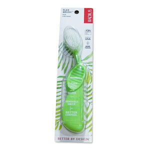 ���f�B�E�X �t���b�N�X�u���V ���u���V ���C�� RADIUS Flex Brush Left Lime ������ ���݂��� �n�u���V �A���R�� ���ɗD���� �Đ��S�� �t���b�N�X�l�b�N