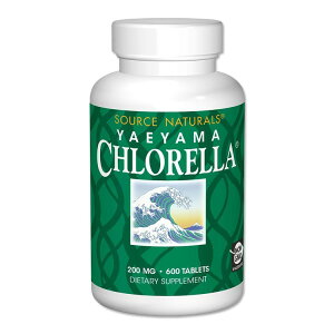 �\�[�X�i�`�������Y ���G���} �N������ 200mg 600�� �^�u���b�g Source Naturals YAEYAMA CHLORELLA �T�v�������g �O���[���X�[�p�[�t�[�h ���� �Α��� �^���p�N�� �r�^�~��B12 ���d�R �Ί_���y������