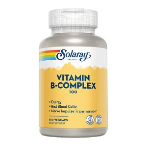 �\�����[ �r�^�~��B100�R���v���b�N�X 100mg �J�v�Z�� 100�� Solaray Vitamin B-Complex 100 VegCap