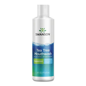 �X�����\�� �e�B�[�c���[ �}�E�X�E�H�b�V�� �y�p�[�~���g�t���[�o�[ 473ml (16floz) Swanson Tea Tree Mouthwash Peppermint �L�V���g�[�� �A���G�x�� �E�B�b�`�w�[�[�� �I�[�����P�A ������