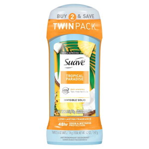 �X�A�[�u �f�I�h�����g �X�e�B�b�N �����p �g���s�J���p���_�C�X 2�p�b�N Suave Antiperspirant Female Deodorant, 48hr Protection, Tropical Paradise, 2.6 oz, 2 Pack �y�����񂹏��i�z