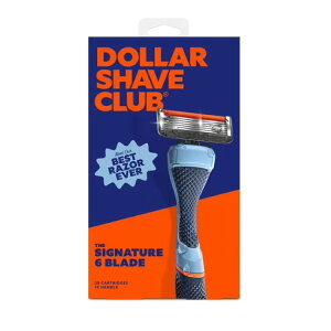 �_���[�V�F�[�u�N���u �����Y�J�~�\�� �X�^�[�^�[�Z�b�g 6���n �{��1�{ �֐n2�� Dollar Shave Club Men's Razor 6-Blade Starter Set 1 Handle, 2x 6-Blade �y�����񂹏��i�z