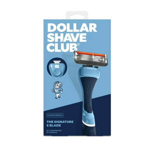 [�����]�_���[�V�F�[�u�N���u UNC �^�[���q�[���Y �����Y�J�~�\�� 6���n �X�^�[�^�[�Z�b�g �{��1�{ �֐n2�� Dollar Shave Club UNC Tar Heels 6-Blade Starter Set 1 Handle, 2 x 6-Blade Razor Refills �y�����񂹏�