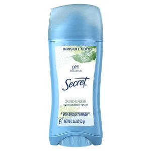 �V�[�N���b�g �C���r�W�u�� �\���b�h �f�I�h�����g �V�����[�t���b�V�� 2.6�I���X Secret Invisible Solid Antiperspirant Deodorant Shower Fresh 2.6 oz �y�����񂹏��i�z