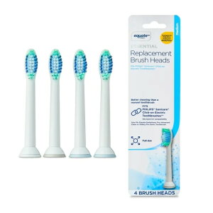 �G�N�G�[�g �d�����u���V�p �ւ��u���V �z���C�g 4�{ Equate Replacement Brush Heads Electric Toothbrushes, White (4 Count) �y�����񂹏��i�z