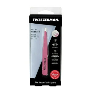 �c�C�[�U�[�}�� �΂ߐ�[�c�C�[�U�[ �v���e�B�C���s���N Tweezerman Pretty In Pink Slant Tweezer �y�����񂹏��i�z
