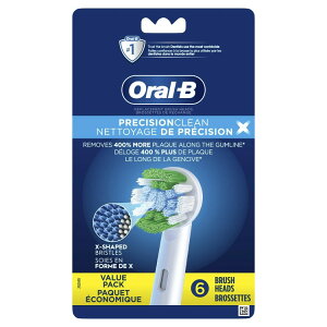 �I�[����B �v���V�W�����N���[��X X�t�B�������g�����p�u���V�w�b�h 6�{���� Oral-B PrecisionCleanX X-Filament Replacement Brush Heads, 6 Ct �y�����񂹏��i�z