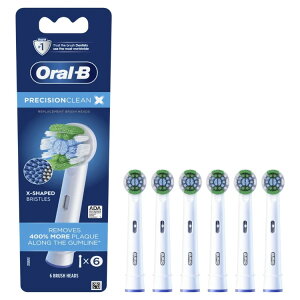 �I�[����B �v���V�W�����N���[��X X�t�B�������g�����u���V�w�b�h 6�{���� Oral-B PrecisionCleanX X-Filament Replacement Brush Heads, 6 Count �y�����񂹏��i�z